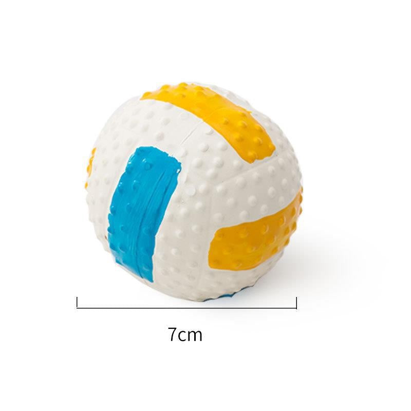 Textured Latex Squeaky Dog Ball