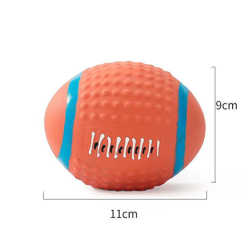 Textured Latex Squeaky Dog Ball