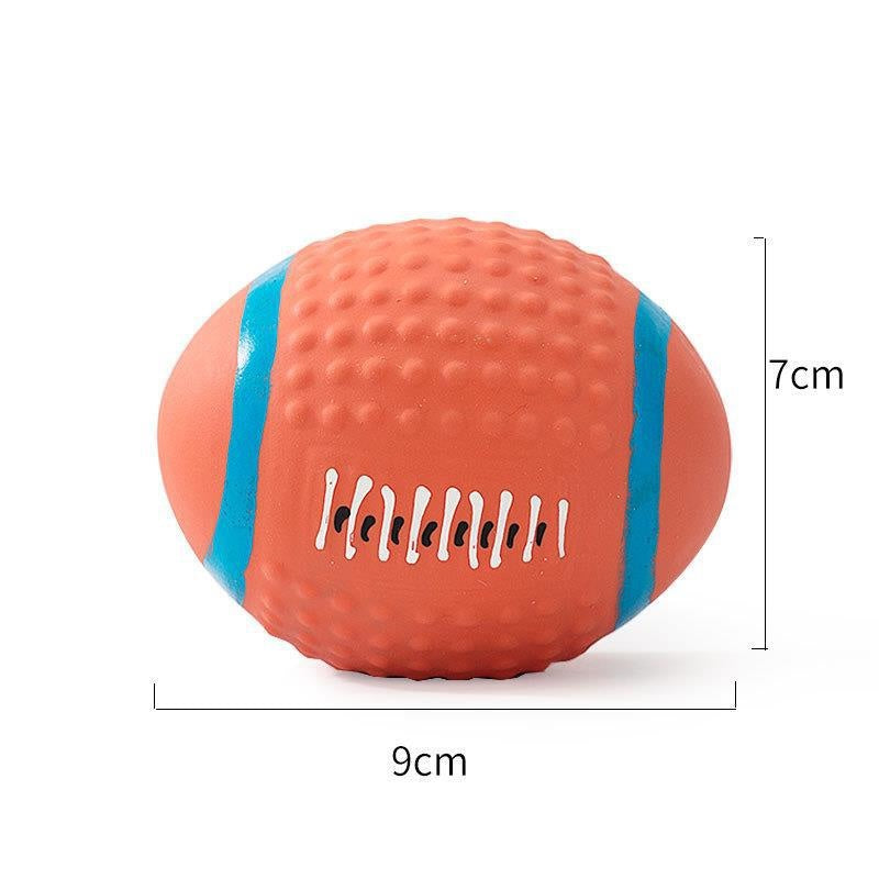 Textured Latex Squeaky Dog Ball