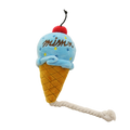 Two-Tone Ice Cream Plush Squeaky Toy for Dogs & Cats